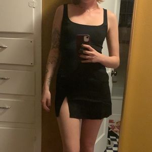 SOLD. Reformation black mini Noha dress. Retails for $148. Size 2.